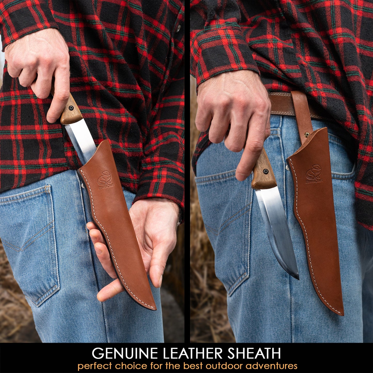 BSH1 Dune Bushcraft Knife 10.5 Inch Carbon Steel