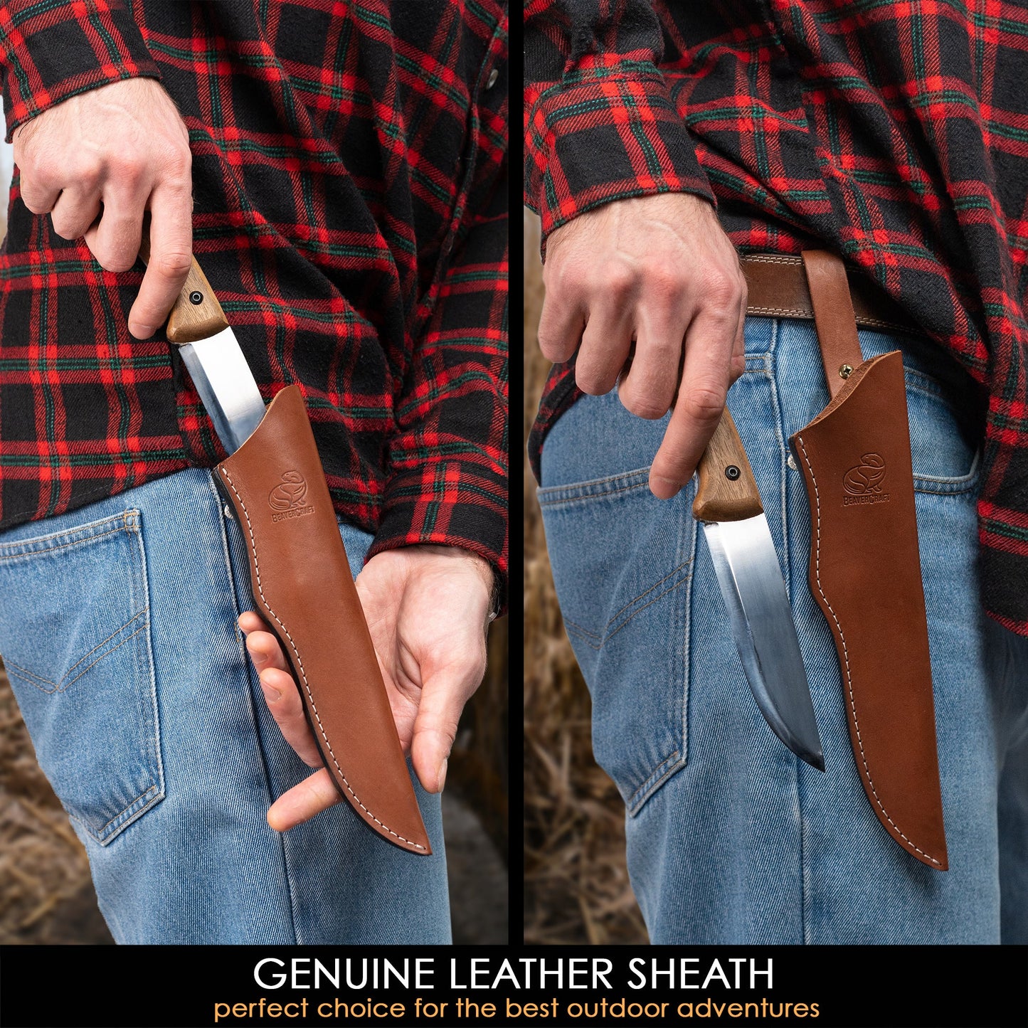 BSH1 Dune Carbon Steel Bushcraft Knife By BeaverCraft